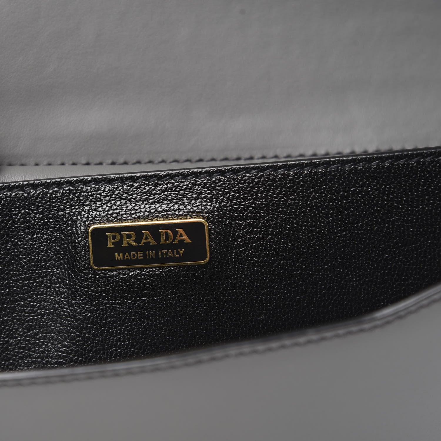 Prada City Calfskin Saffiano Cahier Bag Mercurio Black 6 of 9