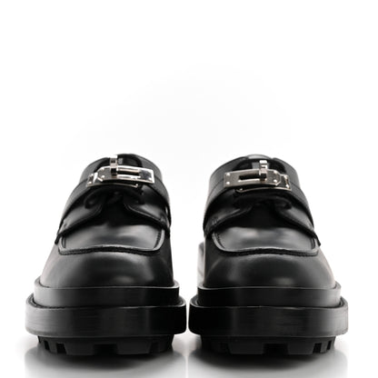 Hermes Glossed Calfskin First Oxford 35.5 Black 2 of 9