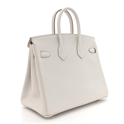 Hermes Togo Birkin 25 Gris Pale 3 of 12