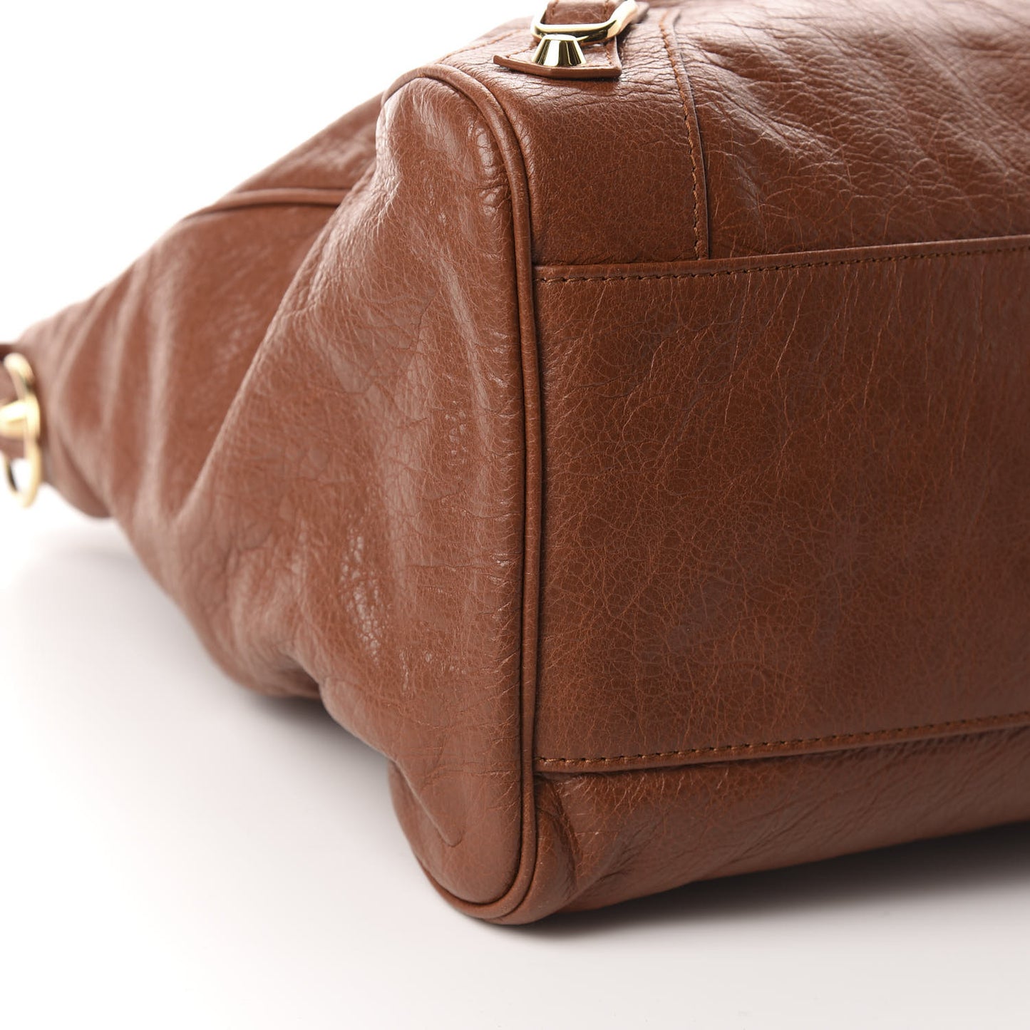 Agneau Classic Gold Hardware Velo Marron Cognac
