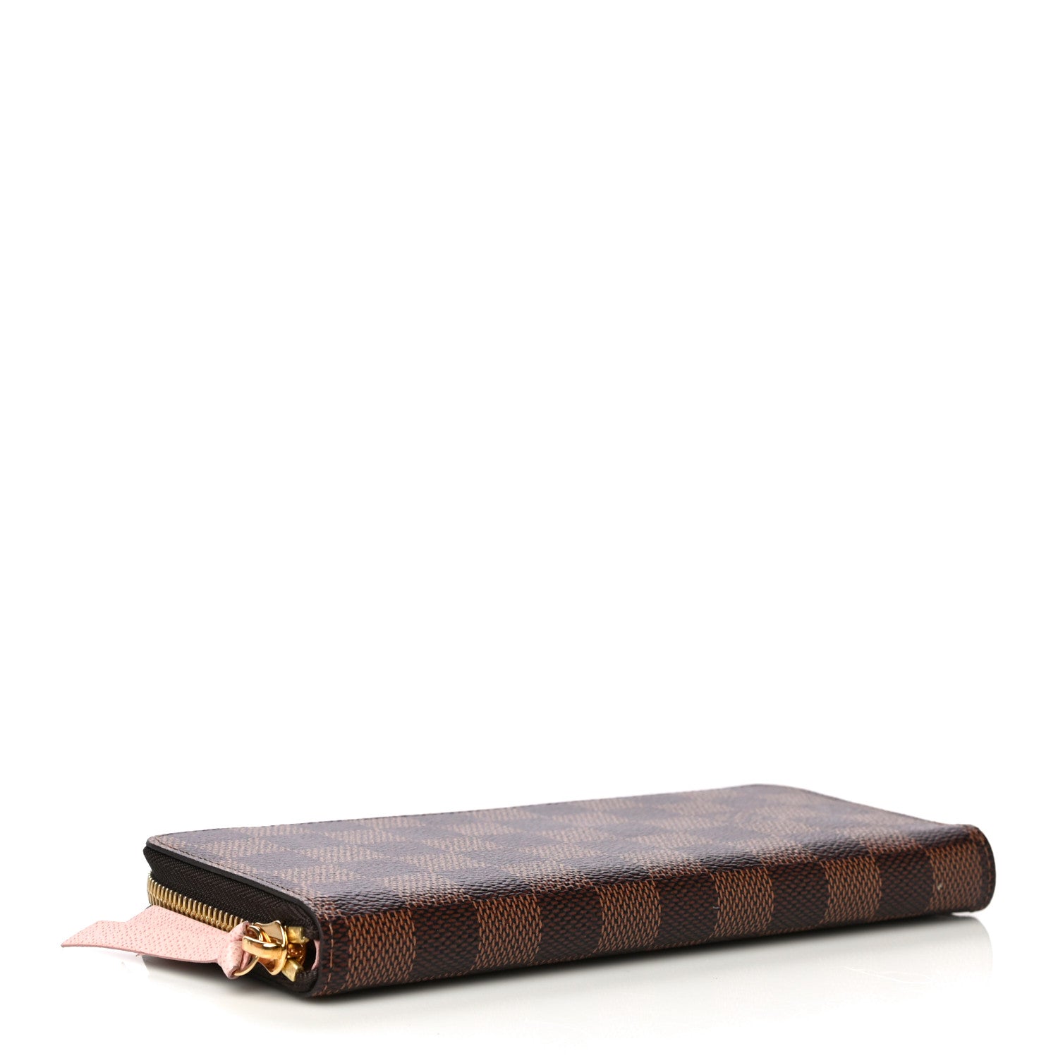 Louis Vuitton Damier Ebene Clemence Wallet Rose Ballerine 4 of 14