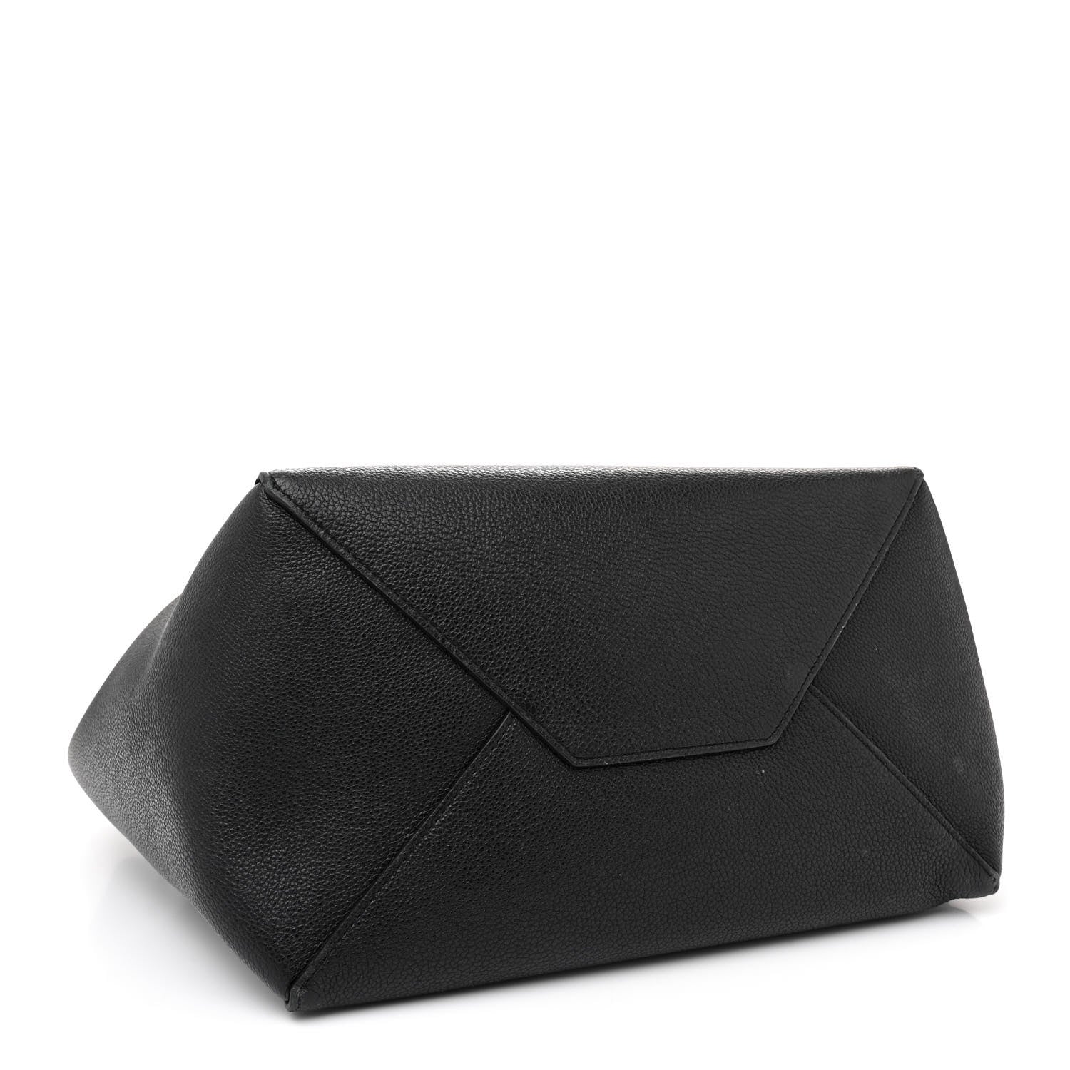 Celine Soft Grained Calfskin Medium Belt Cabas Phantom Black 4 of 15