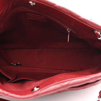 Chanel Caviar Quilted Timeless CC Soft Tote Dark Red 5 of 10
