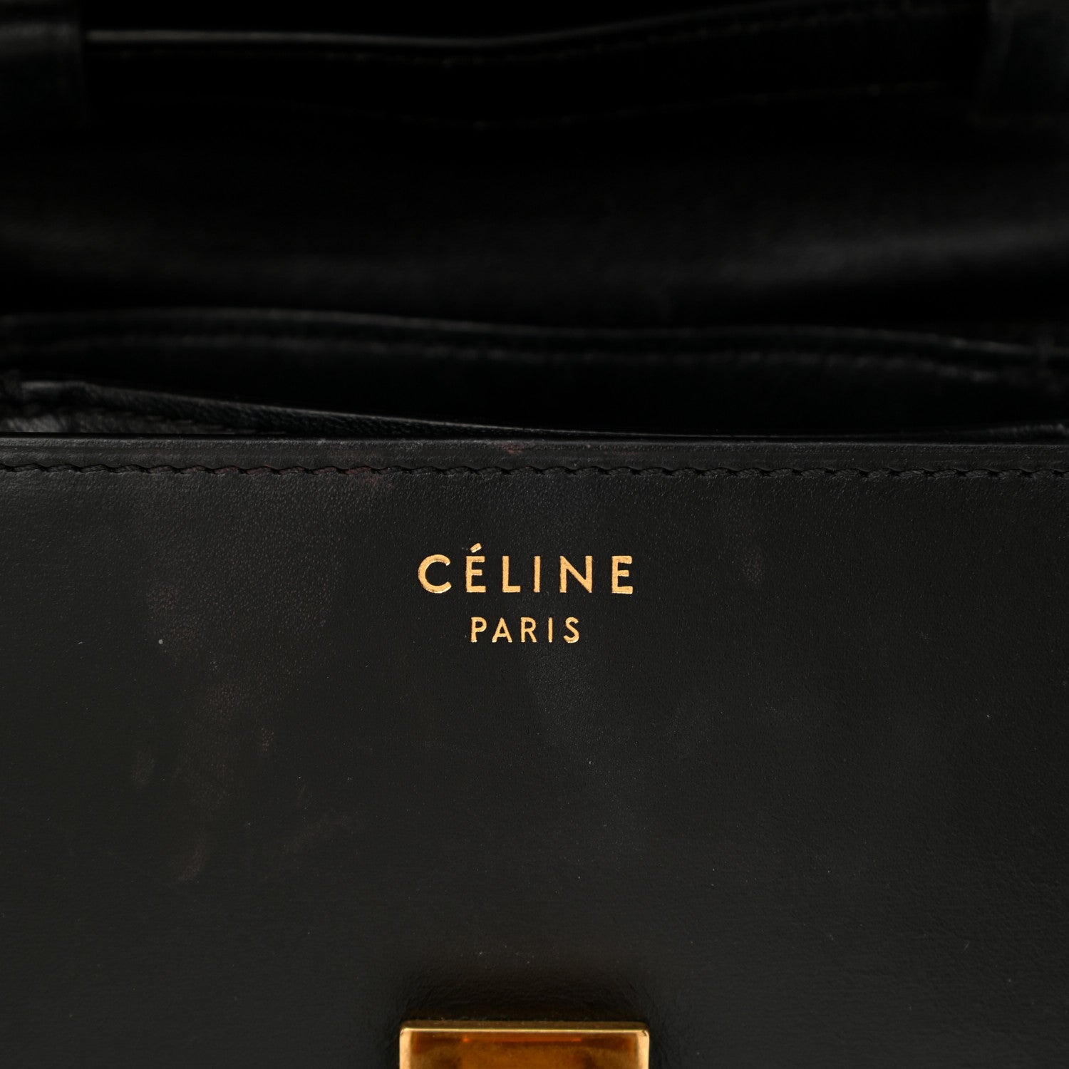 Celine Box Calfskin Small Classic Box Flap Bag Black 6 of 11