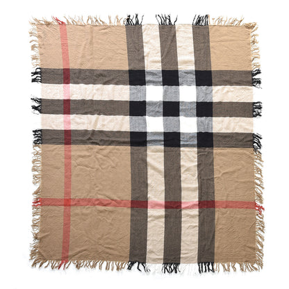 Burberry Merino Wool House Check Scarf Brown 2 of 4