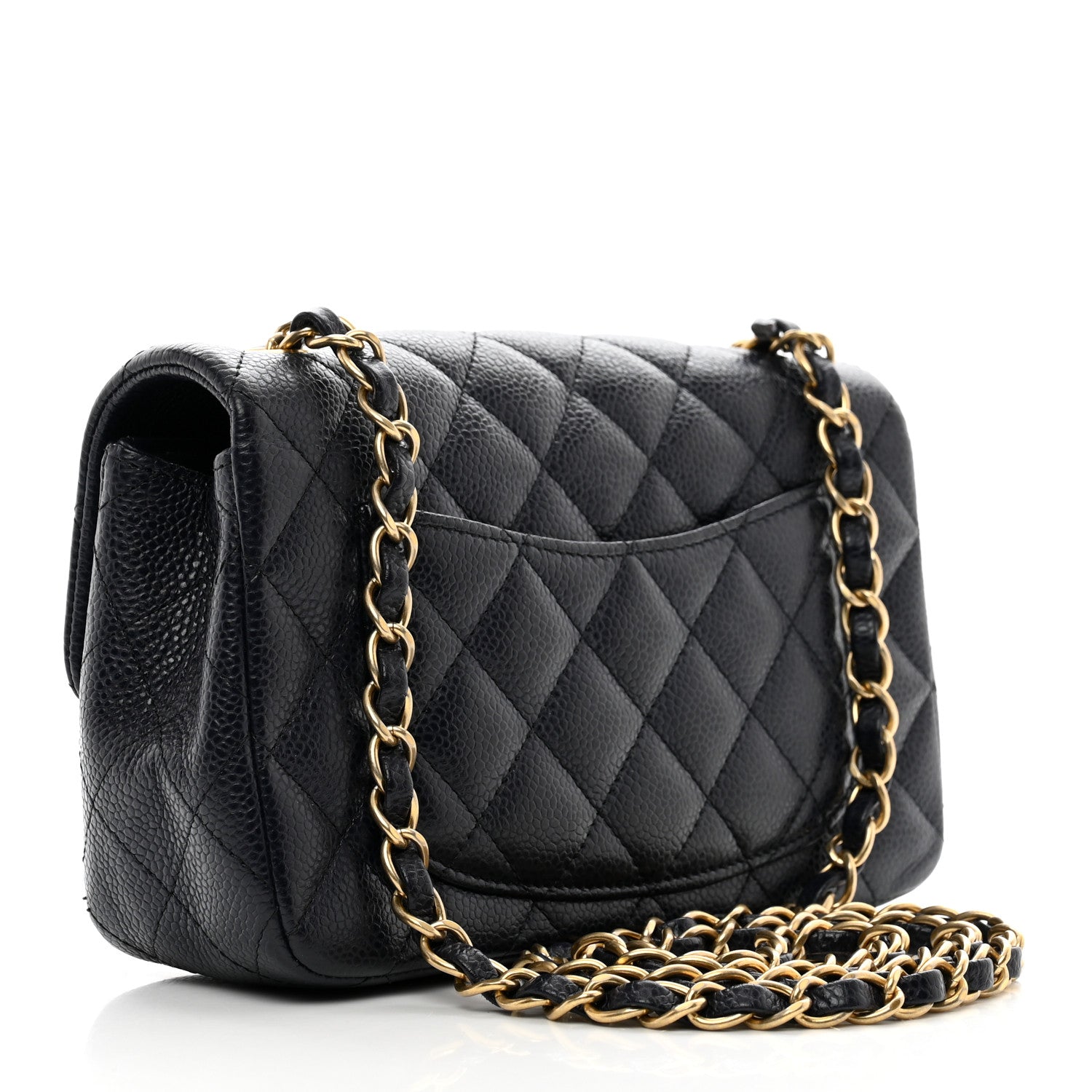 Chanel Caviar Quilted Mini Rectangular Flap Navy 3 of 12