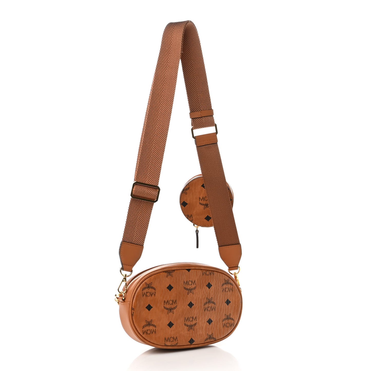 Visetos Small Aren Multifunction Crossbody Pouch Cognac