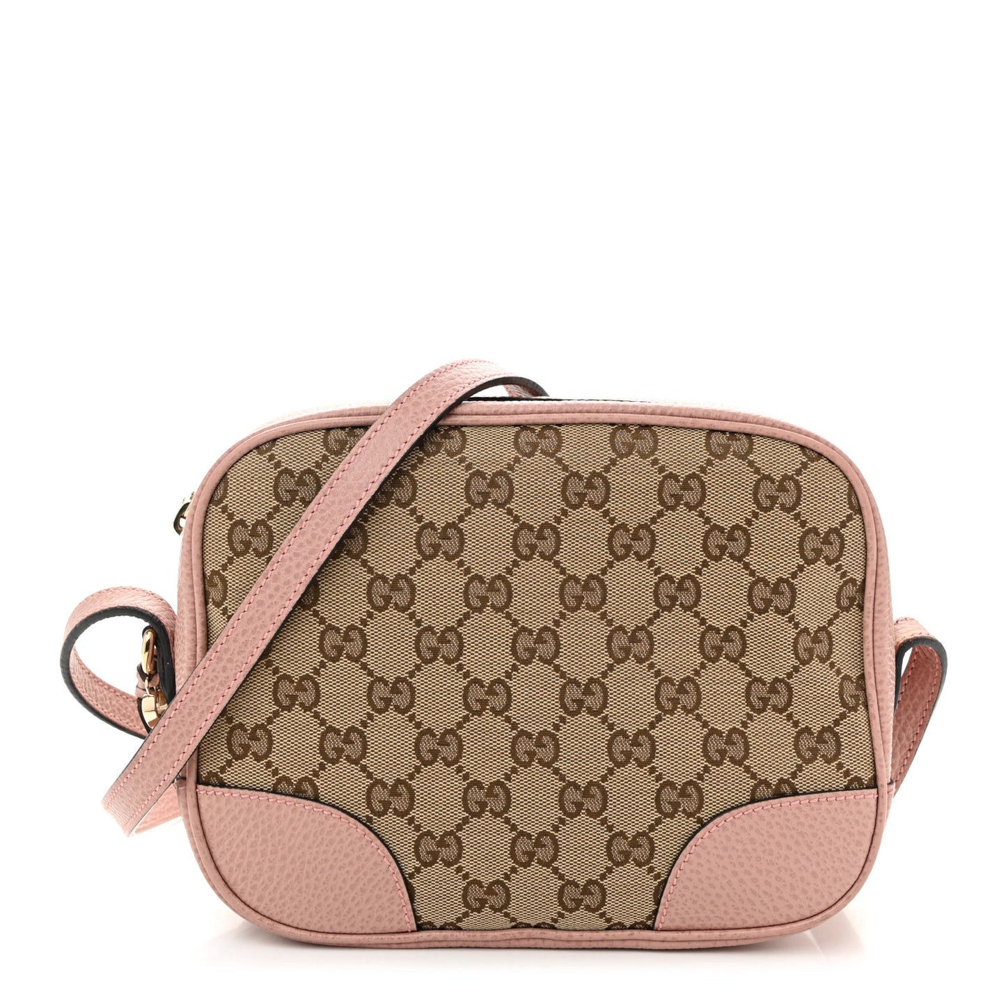 Monogram Mini Bree Messenger Bag Beige Soft Pink
