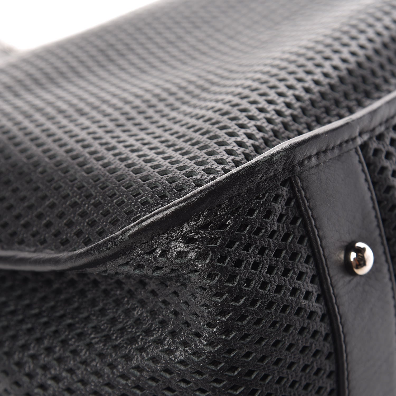 Chanel Calfskin Perforated Up In The Air Tote Black 13 of 14