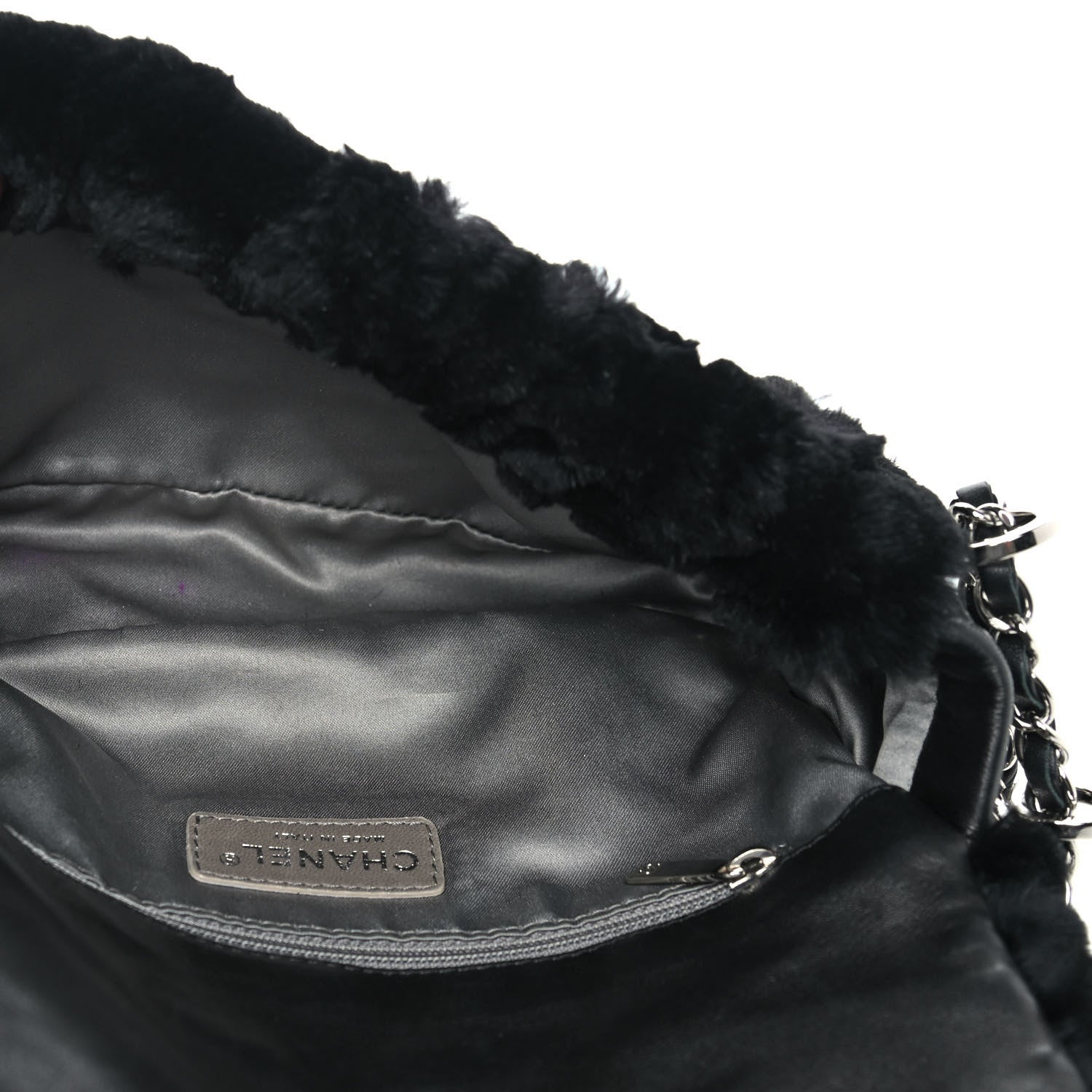 Chanel Rabbit Fur Flap Black 5 of 13