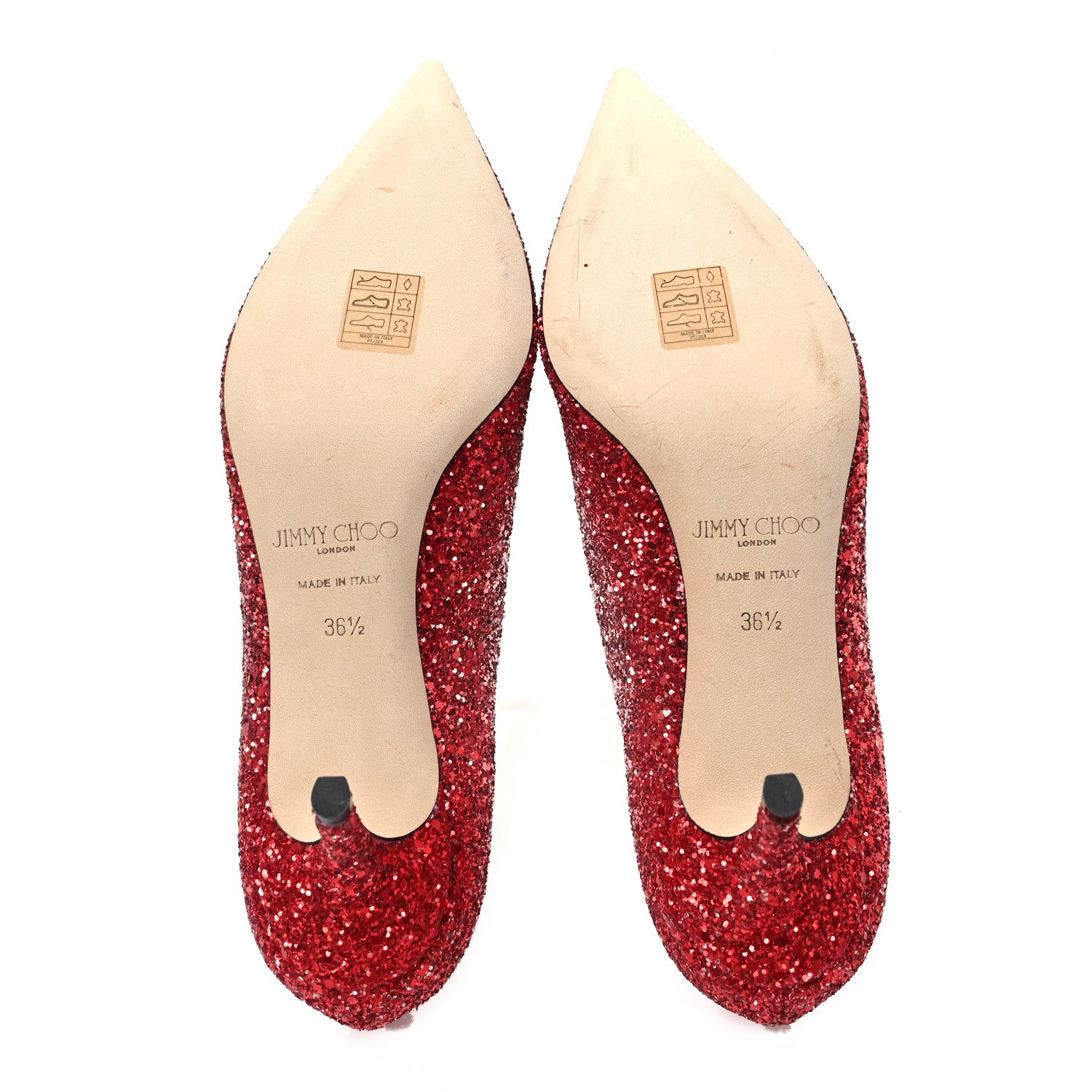 Jimmy Choo Coarse Glitter Degrade Romy 60 Pumps 36.5 Pink Multi 5 of 7