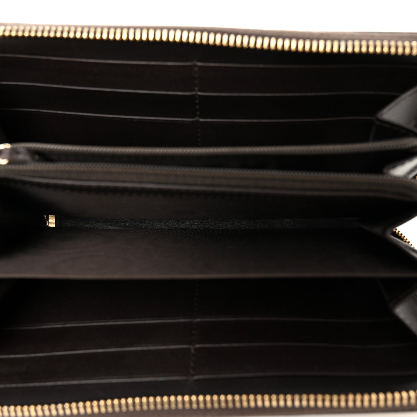 Monogram Web Rania Zip Around Wallet Beige Ebony Coco