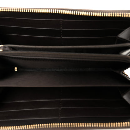 Gucci Monogram Web Rania Zip Around Wallet Beige Ebony Coco 5 of 9
