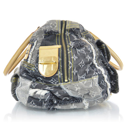 Louis Vuitton Denim Patchwork Bowly Black 8 of 12