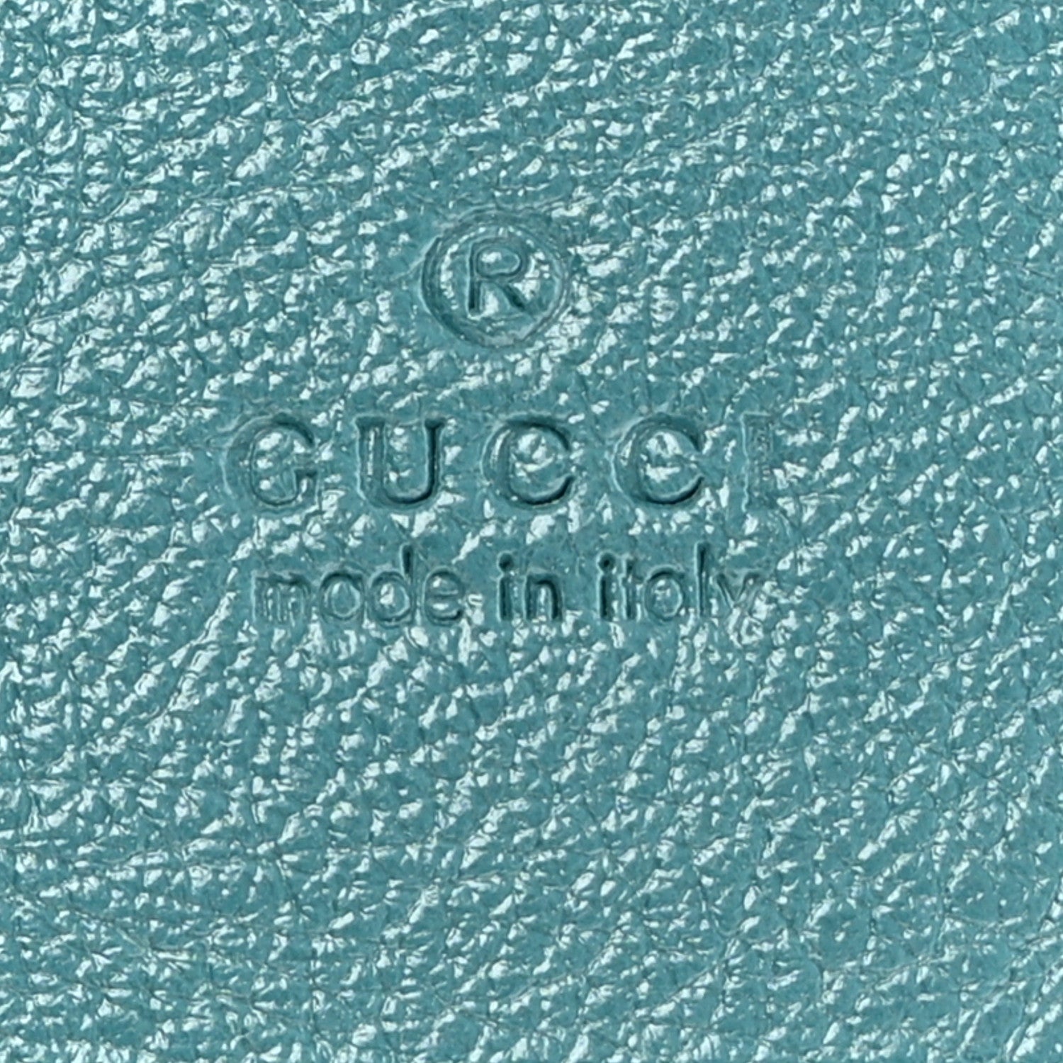Gucci Azalea Calfskin Enamel Matelasse Diagonal Torchon GG Marmont Card Case Imperial Blue Pavone 6 of 9