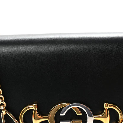Gucci Smooth Calfskin Small Zumi Top Handle Shoulder Bag Black 8 of 10