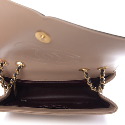 Chanel Caviar Quilted Small CC Filigree Flap Beige Black 5 of 9