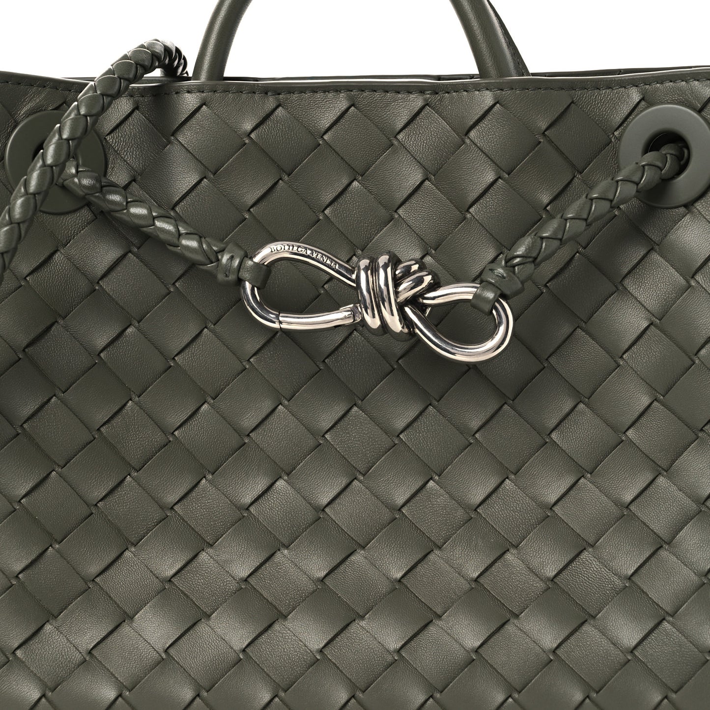 Nappa Intrecciato Small Andiamo Shoulder Bag Pickle