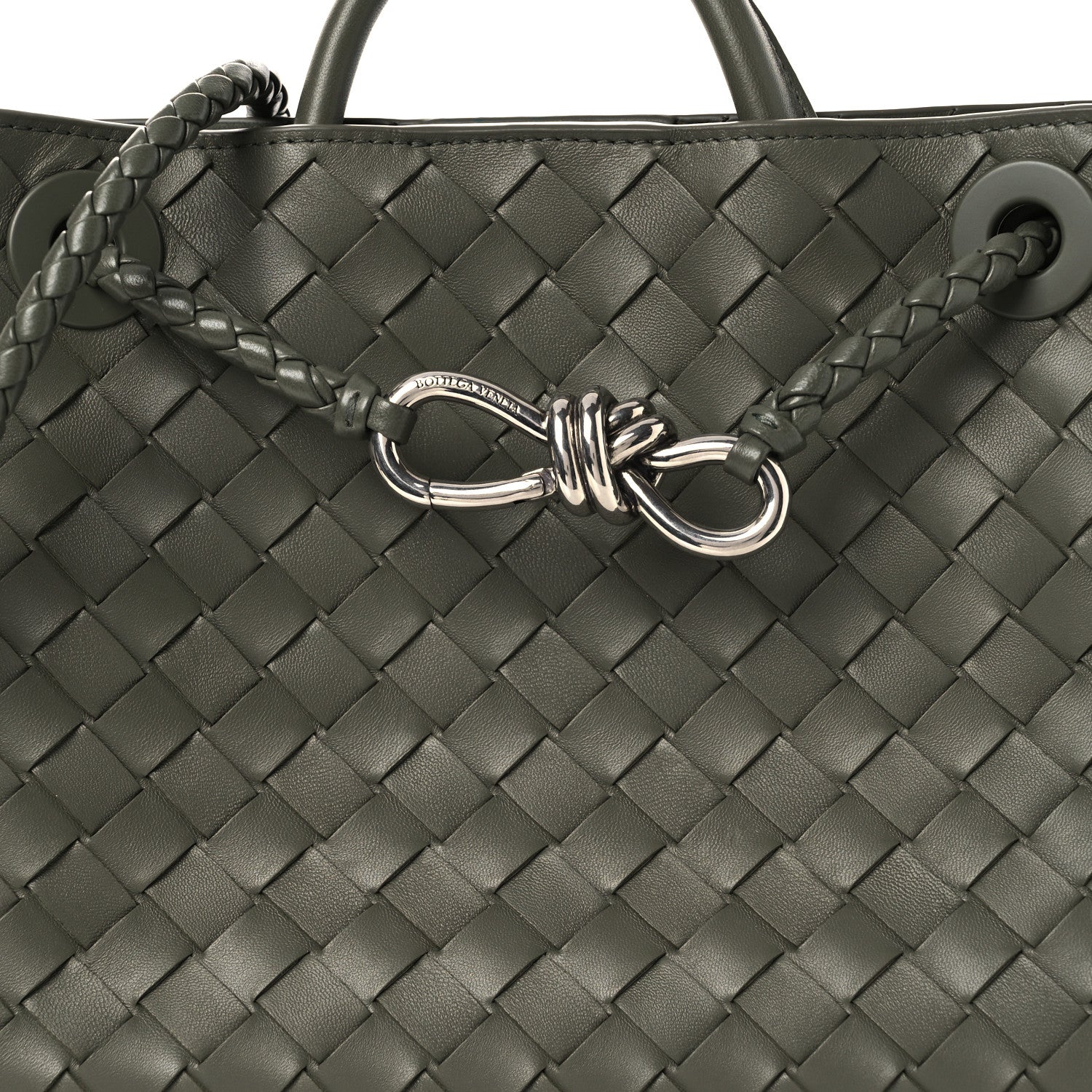 Bottega Veneta Nappa Intrecciato Small Andiamo Shoulder Bag Pickle 7 of 11
