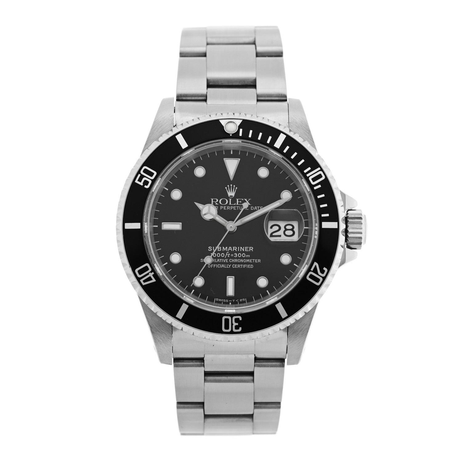 Rolex Stainless Steel 40mm Oyster Perpetual Submariner Date Watch Black 16610 1 of 4