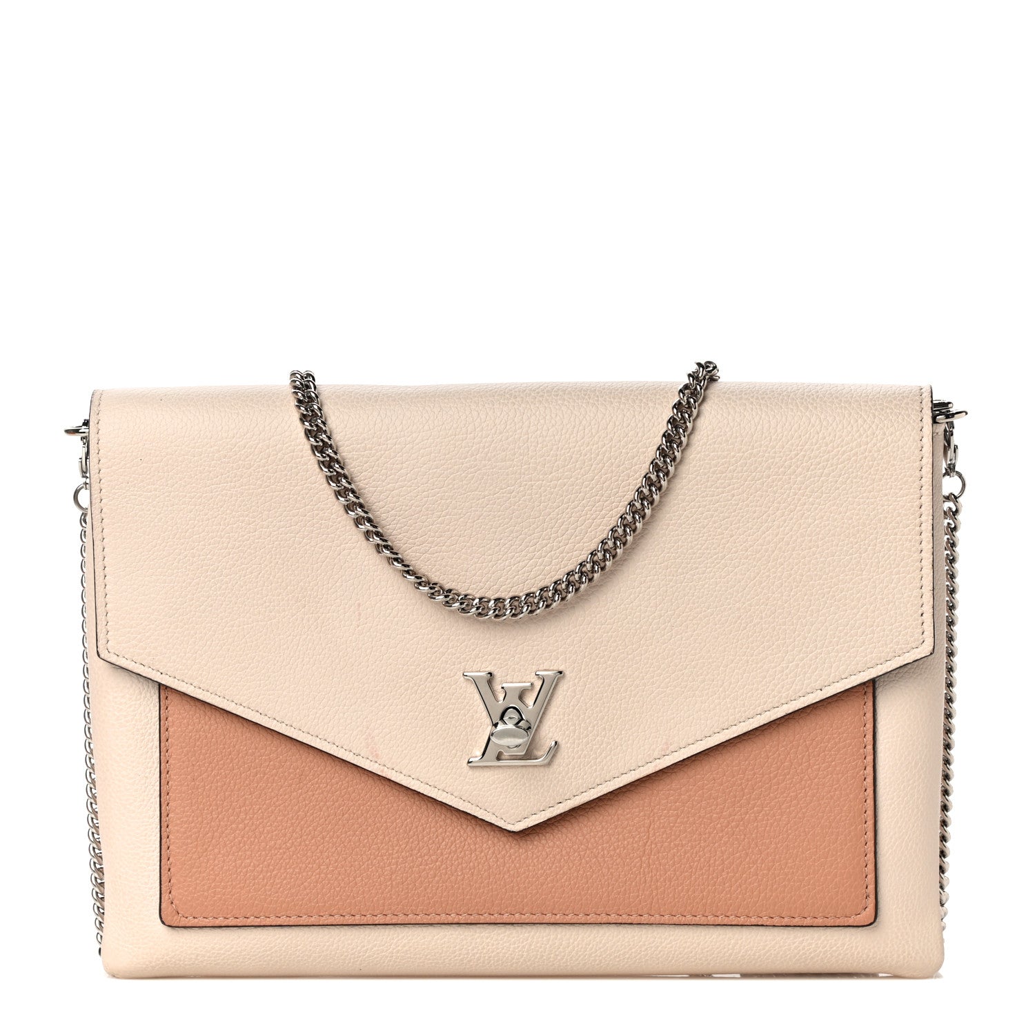Louis Vuitton Soft Calfskin My Lockme Pochette Rose Silk Quartz 1 of 16