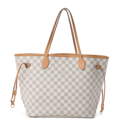 Louis Vuitton Damier Azur Neo Neverfull MM Rose Ballerine 1 of 9