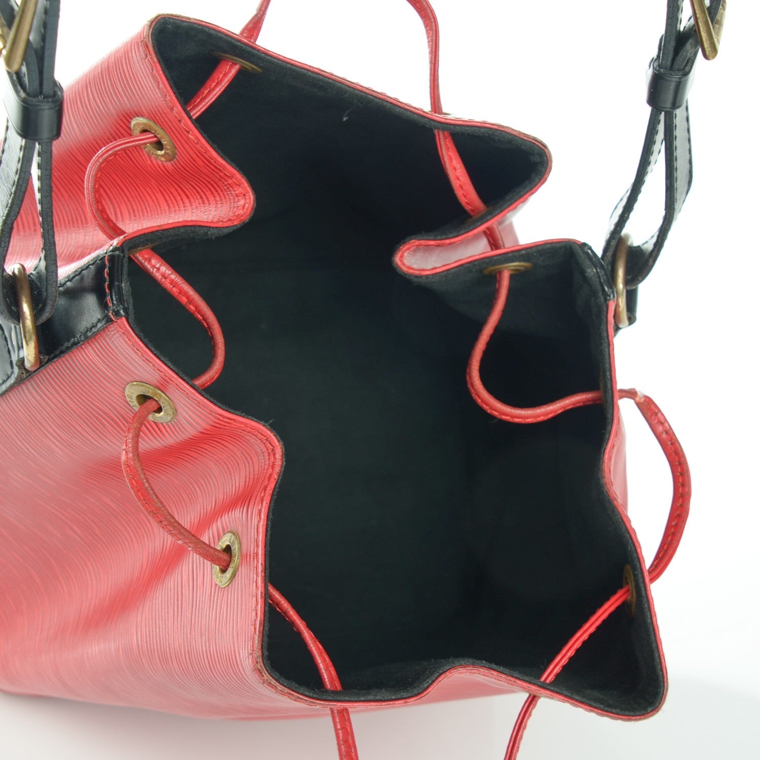 Louis Vuitton Epi Petit Noe Red Black 5 of 9
