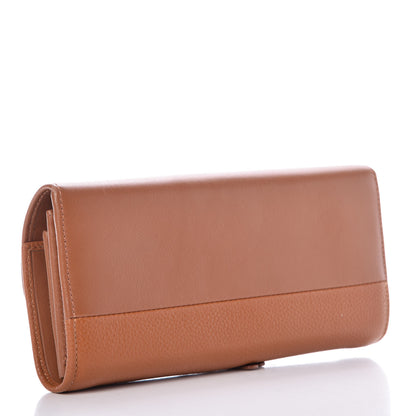 Chloe Grained Smooth Calfskin Small Indy Long Wallet Caramel 3 of 8