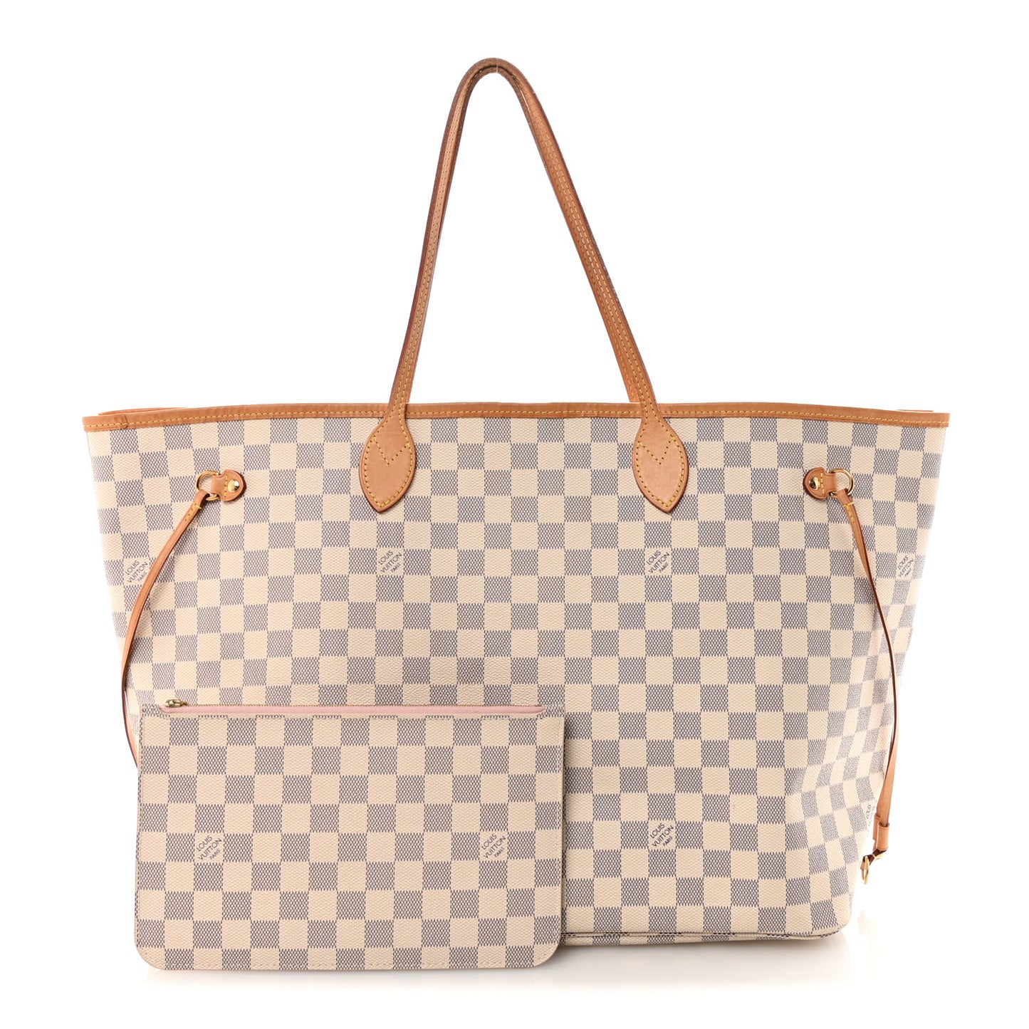 Damier Azur Neo Neverfull GM Rose Ballerine