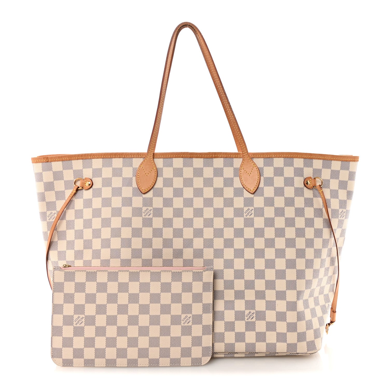 Louis Vuitton Damier Azur Neo Neverfull GM Rose Ballerine 3 of 11