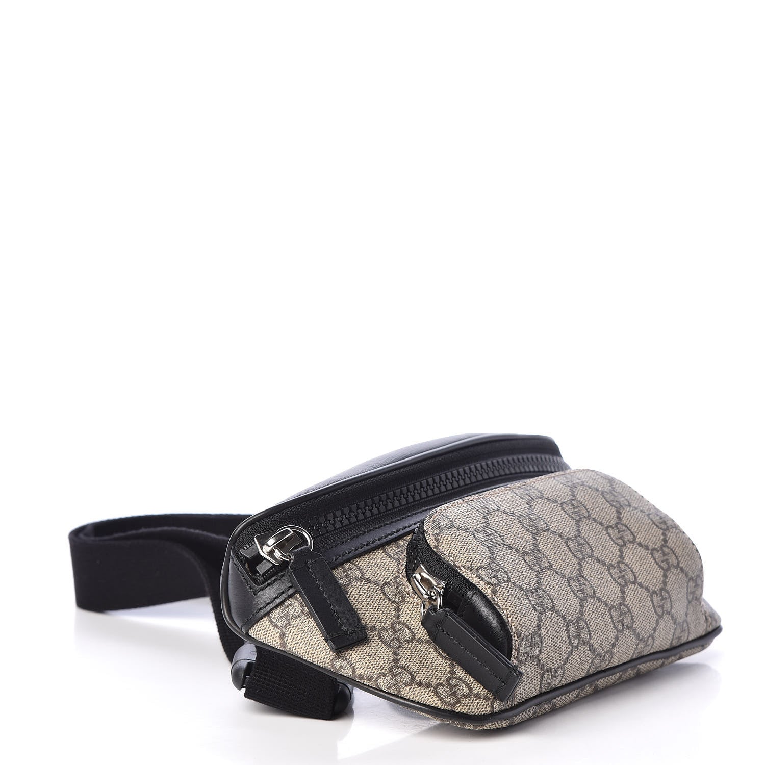 Gucci GG Supreme Monogram Belt Bag Black 4 of 9
