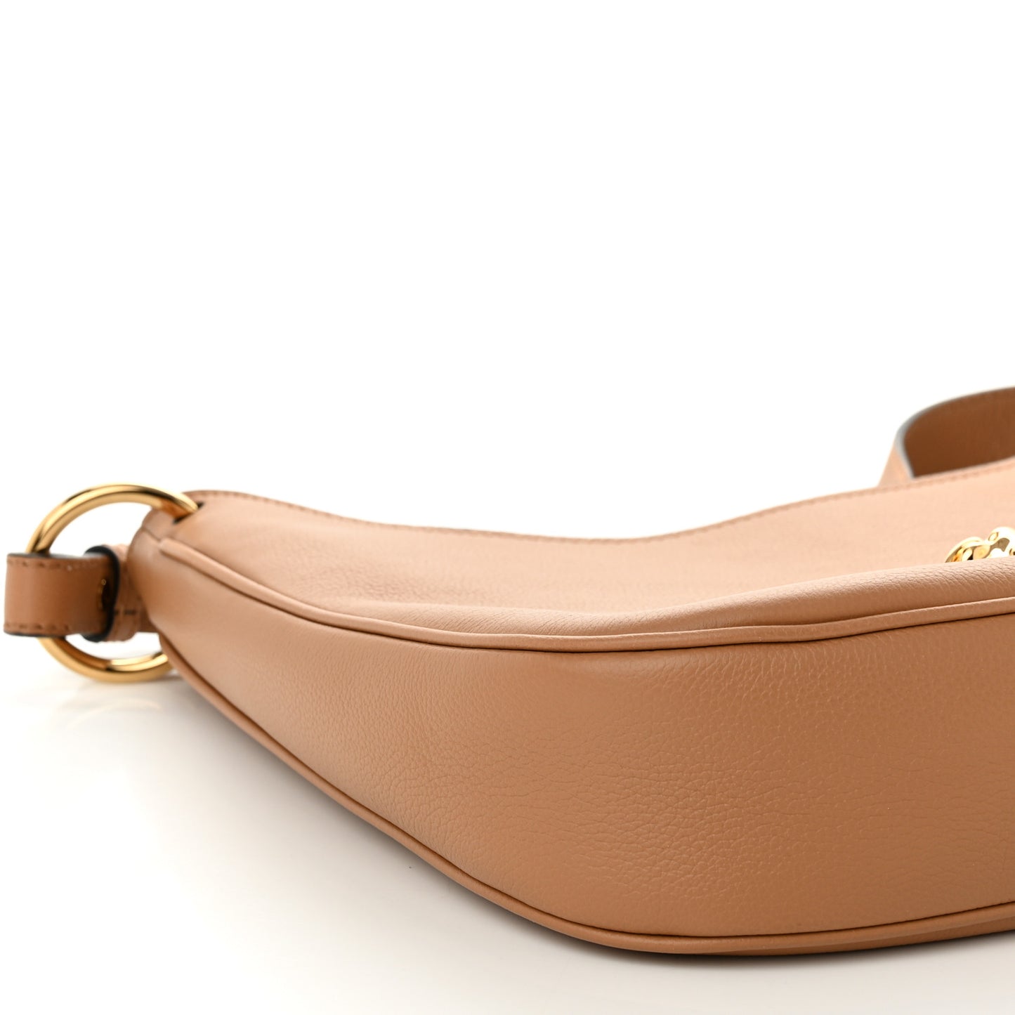 Calfskin La Medusa Medium Hobo Crossbody Brown
