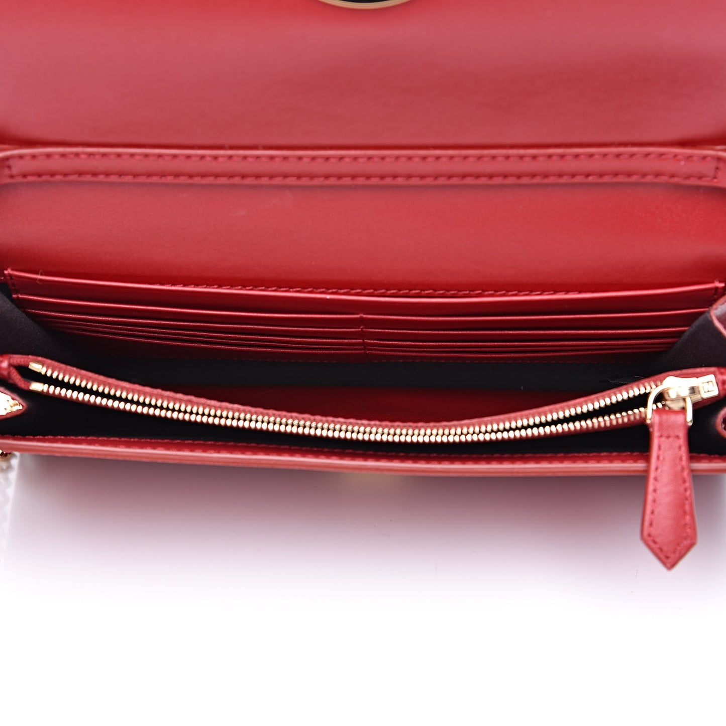 Vitello Liberty Lucido F is Fendi Wallet on Chain Fragola