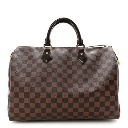 Louis Vuitton Damier Ebene Speedy 35 1 of 10