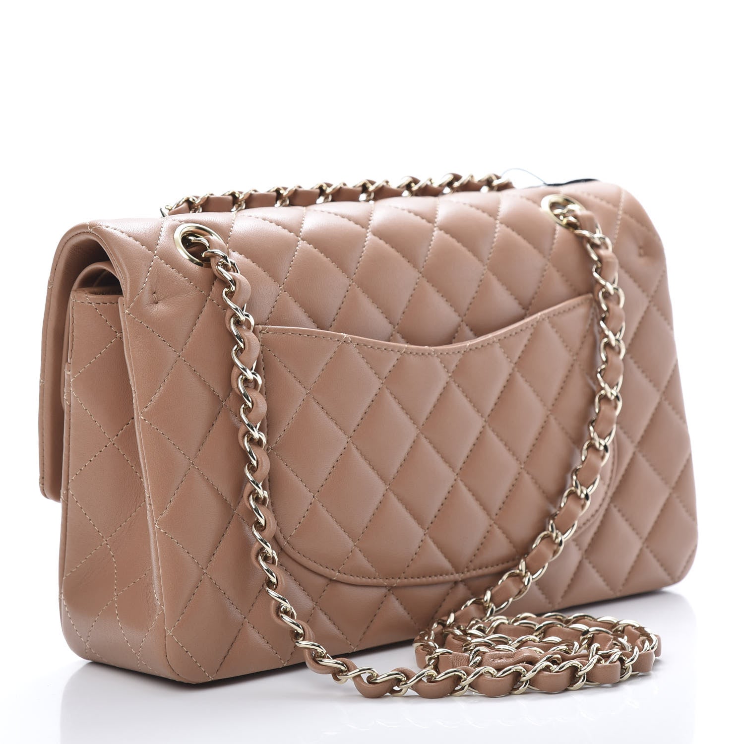 Chanel Lambskin Quilted Medium Double Flap Brown 4 of 12