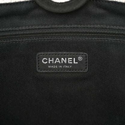 Chanel Woven Straw Raffia Small Deauville Tote Grey 6 of 13