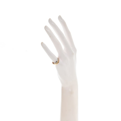 Cartier 18K Pink Yellow White Gold Small Trinity Ring 49 4.75 2 of 7