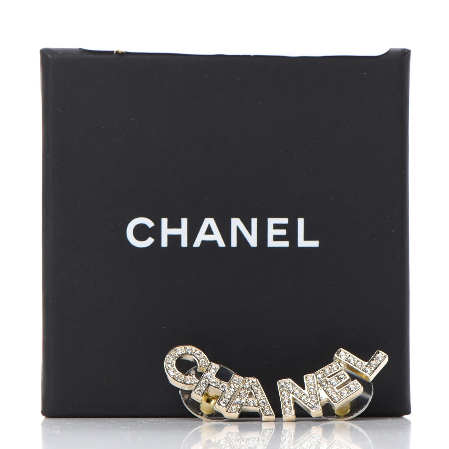 Crystal Pearl Signature Stud Earrings Gold
