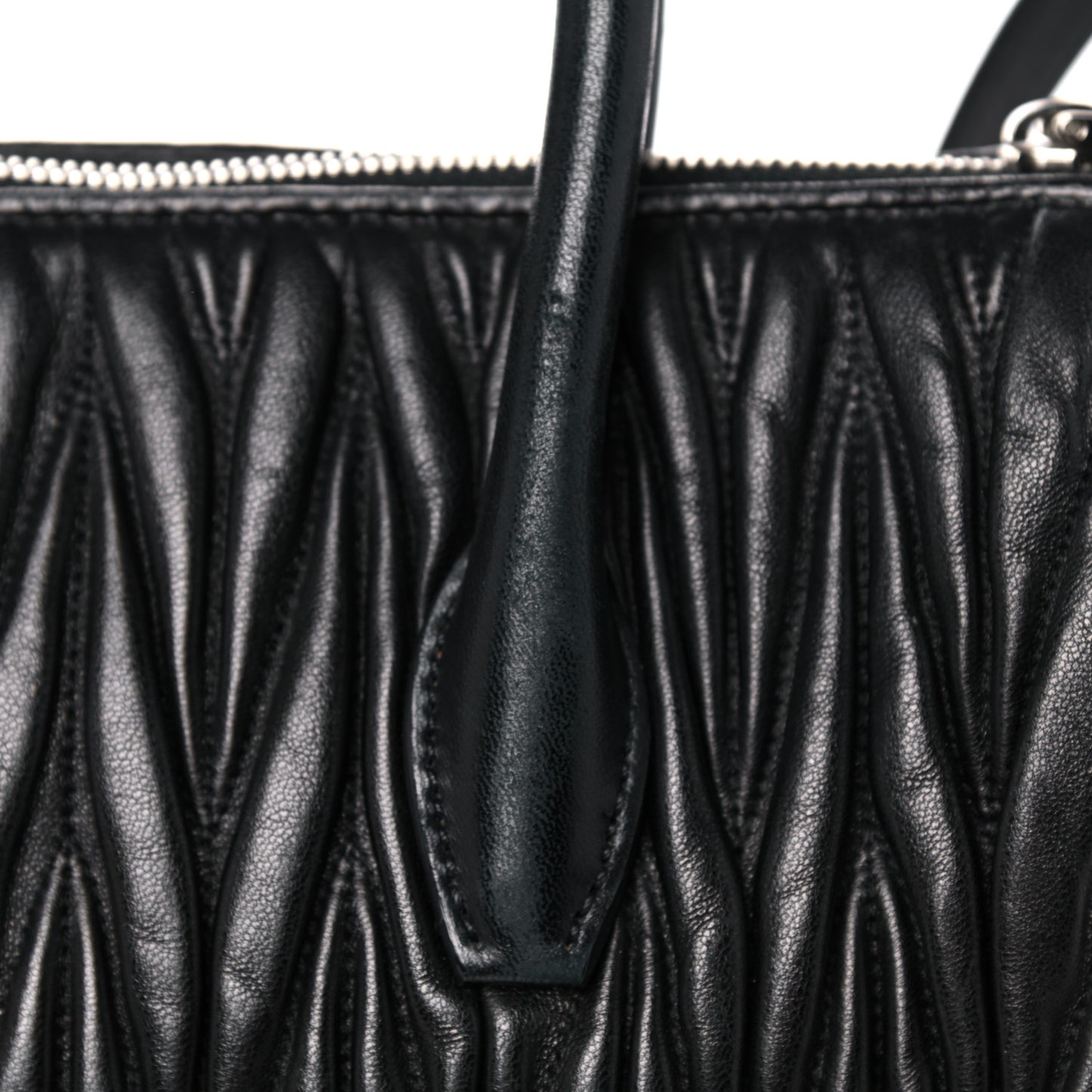 Nappa Matelasse Tote Black