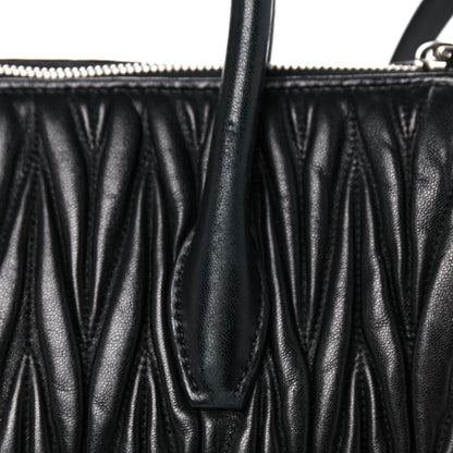 Miu Miu Nappa Matelasse Tote Black 17 of 23