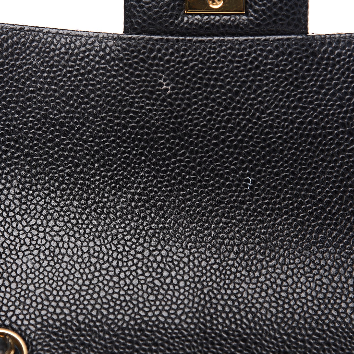 Caviar Quilted Mini Square Flap Black