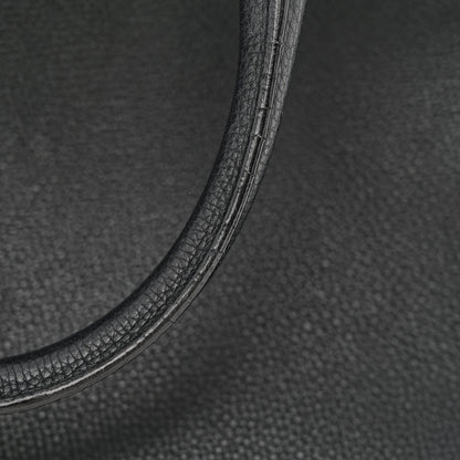 Burberry Grainy Calfskin House Check Medium Banner Tote Black 15 of 16