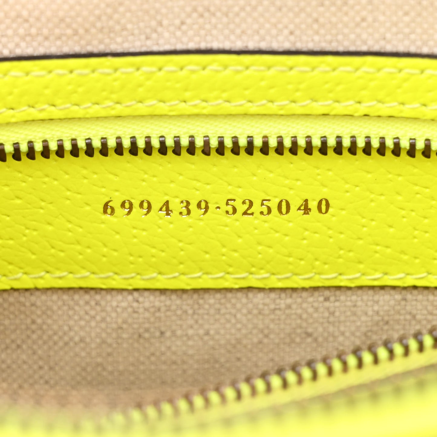 GG Supreme Monogram Textured Dollar Calfskin Web Ophidia Wristlet Shoulder Bag Beige Ebony Fluo Yellow