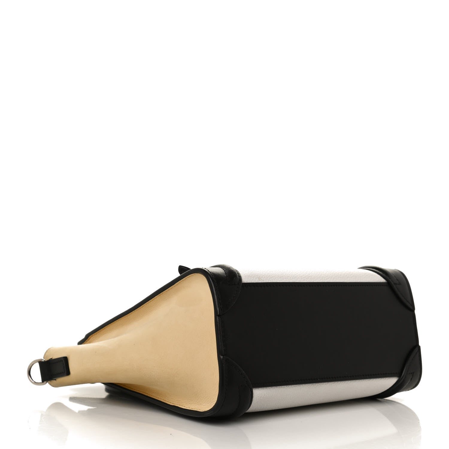Celine Grained Baby Calfskin Nubuck Nano Tri-Color Luggage White 3 of 9