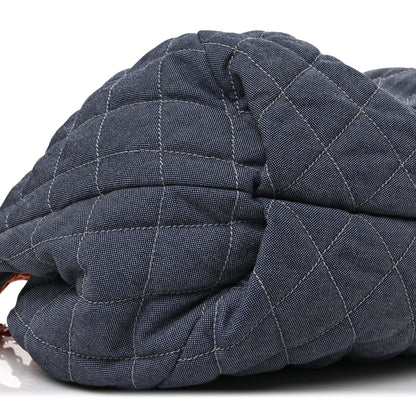 Chanel Denim Quilted Large Stretch Spirit Cabas Blue 6 of 8