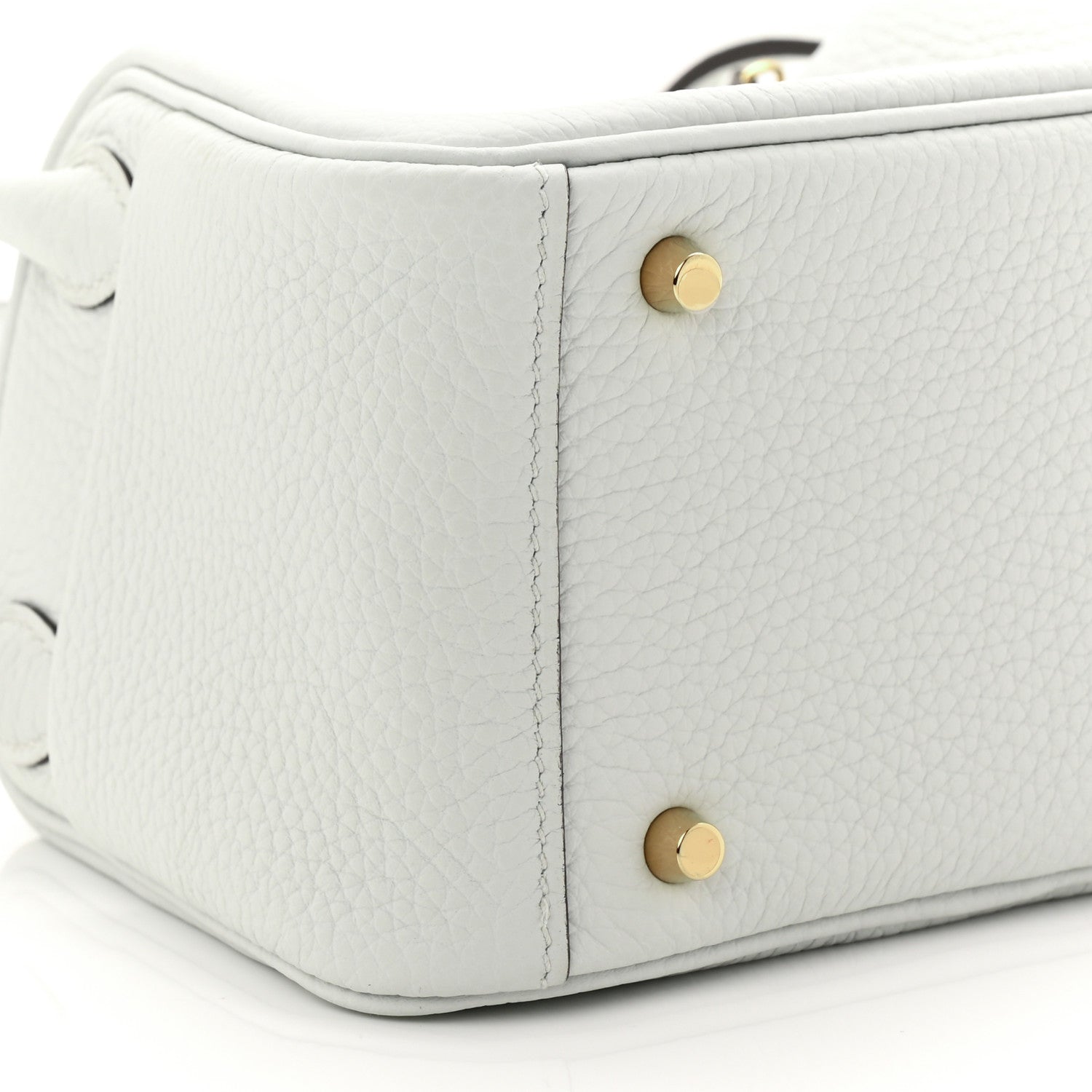 Hermes Taurillon Clemence Mini Lindy 20 Bleu Pale 9 of 11