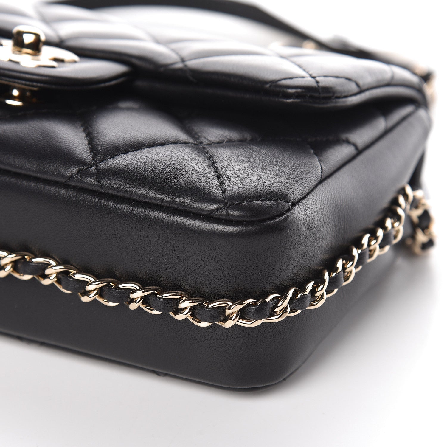 Chanel Lambskin Quilted Mini My Precious Flap Black 10 of 11