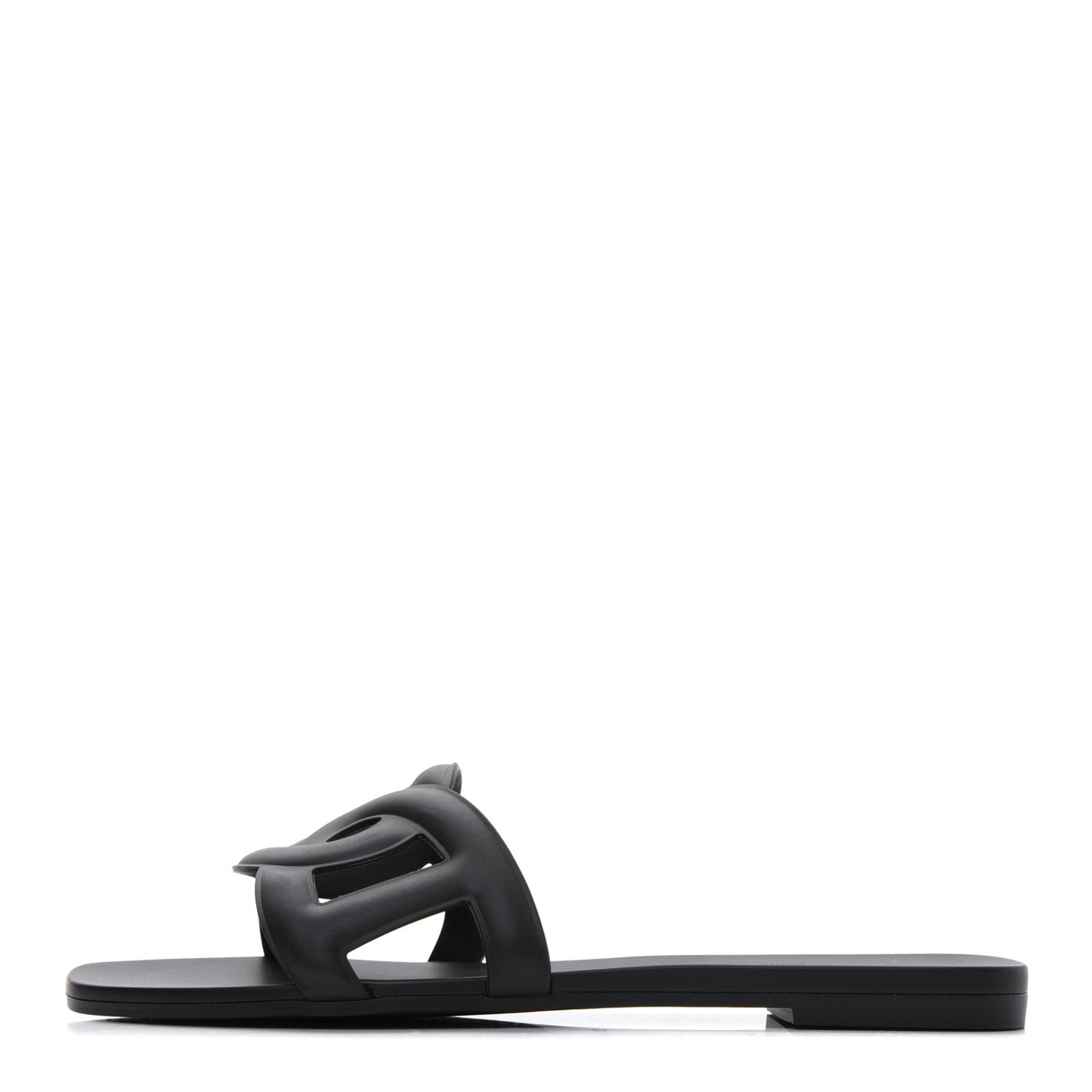 Rubber Aloha Sandals 39 Black
