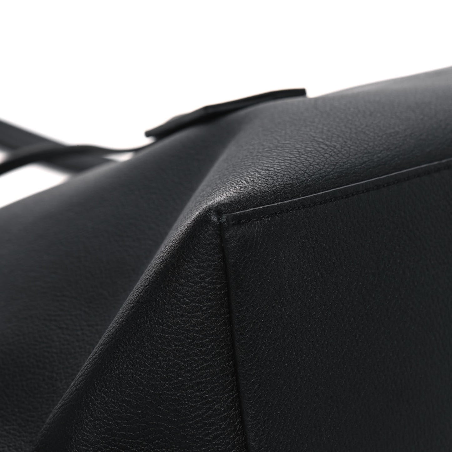 Calfskin Lockme Go Tote Black
