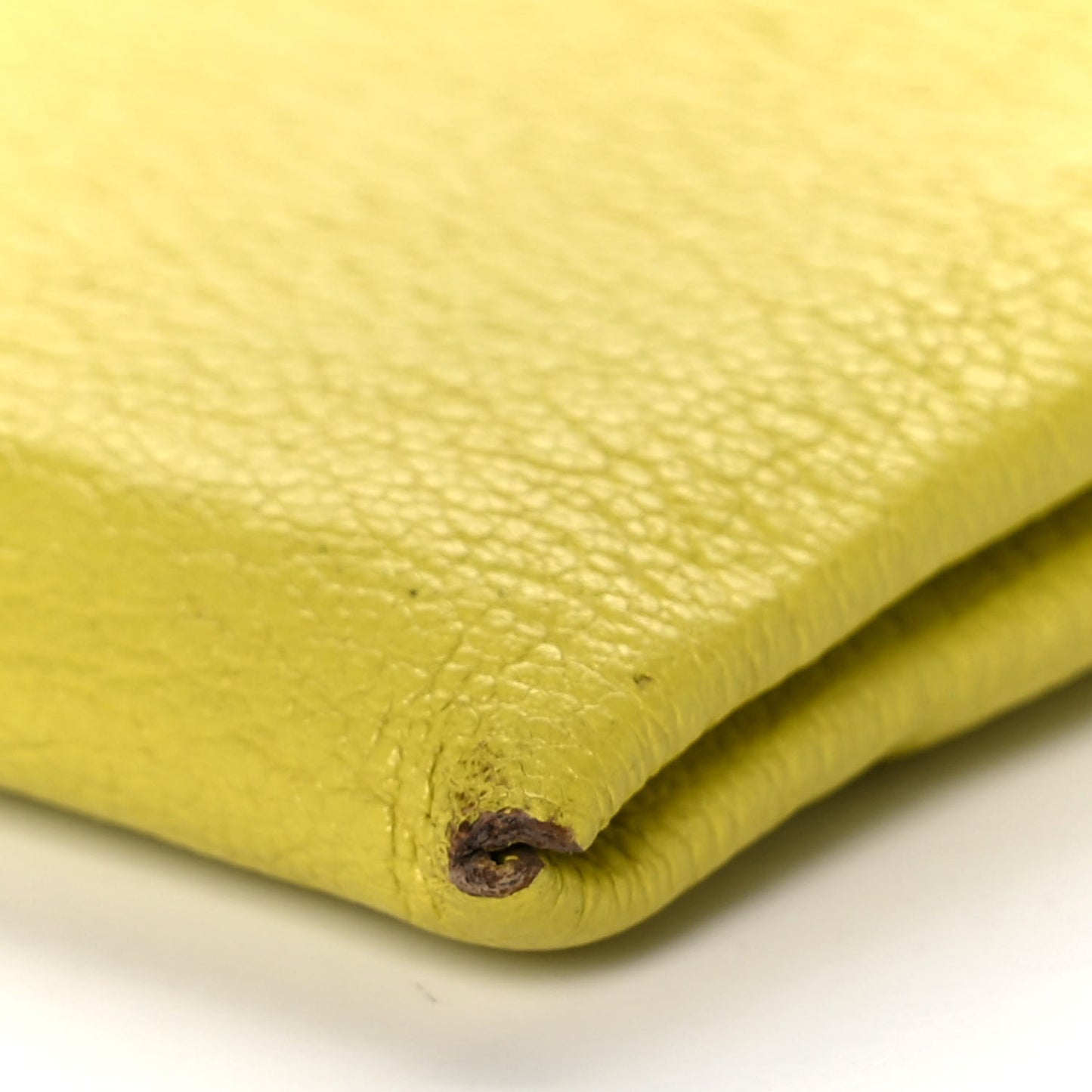 Chevre Mysore Calvi Card Case Lime